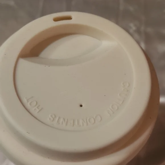 NWOT Glass mug with lid - Picture 2 of 7